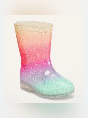 OLD NAVY Kids’ Tall Rainbow Rain Boots